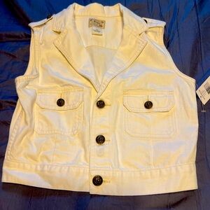 Kids Polo Ralph Lauren Size 16 Vest and Jeans in Cream